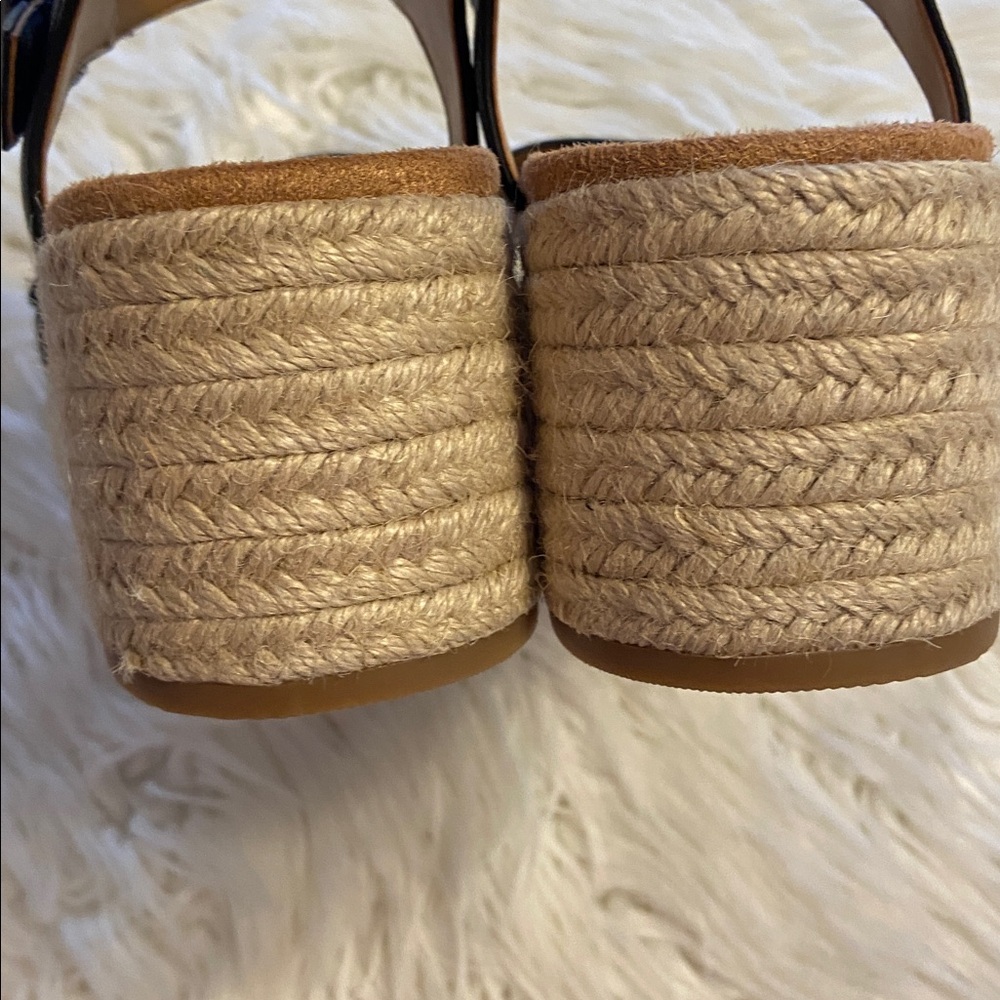VIONIC Black Wedge Sandals SIZE 9.5 Wide BNWOT see all photos so beautiful - Picture 9 of 13